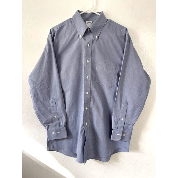 Brooks Brothers Other - Brooks Brothers Regent 1818 Blue Gingham Button Up Dress Shirt Men Size 16 2/3